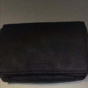 Fossil Midnight Black Leather Wallet